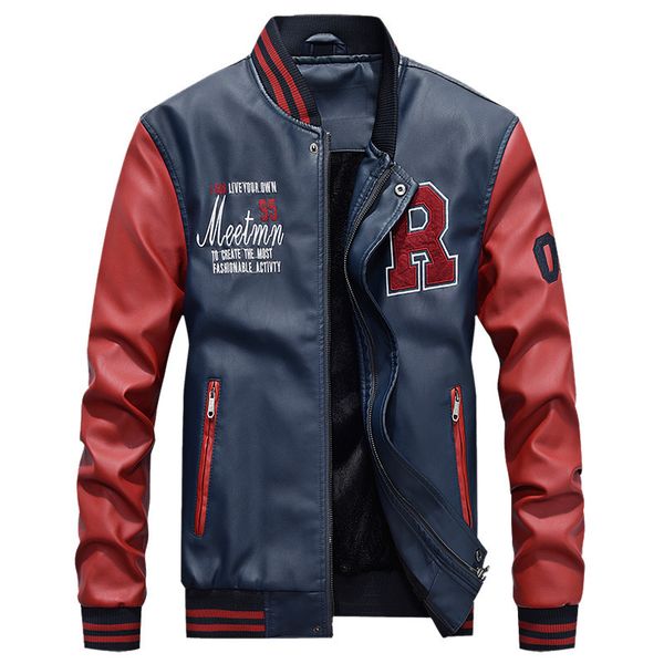 кожаная куртка мужская одежда свободное время свободное пальто pu jacket бейсбол стенд lead осенний прилив мужская кожаная одежда 7701, Black
кожаная куртка мужская одежда свободное время свободное пальто pu jacket бейсбол стенд lead осенний прилив мужская кожаная одежда 7701, Black