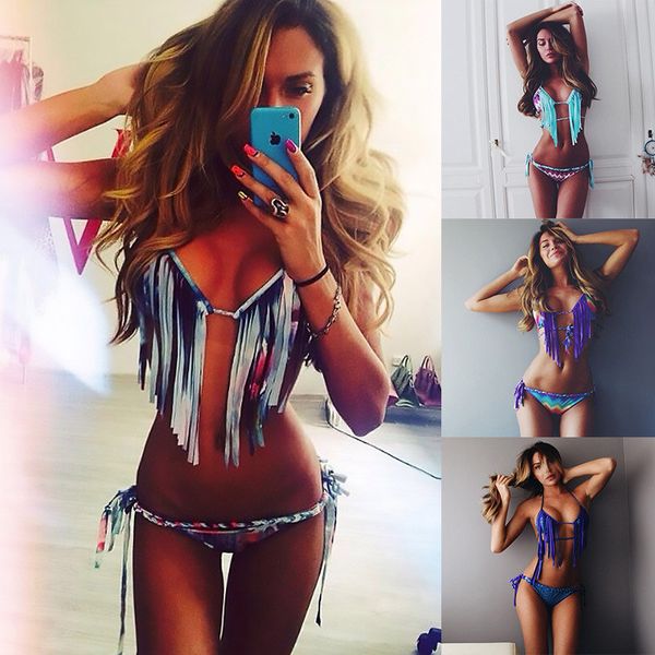 colorful tassel printed womens swimwear bikini set 2pcs size s m l xl
colorful tassel printed womens swimwear bikini set 2pcs size s m l xl