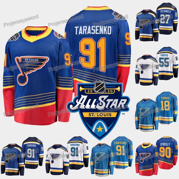 2020 all-star patch jersey 91 vladimir tarasenko 50 binnington 90 ryan o'reilly 27 alex pietrangelo st. louis blues custom hockey jerse, Black;red
2020 all-star patch jersey 91 vladimir tarasenko 50 binnington 90 ryan o'reilly 27 alex pietrangelo st. louis blues custom hockey jerse, Black;red