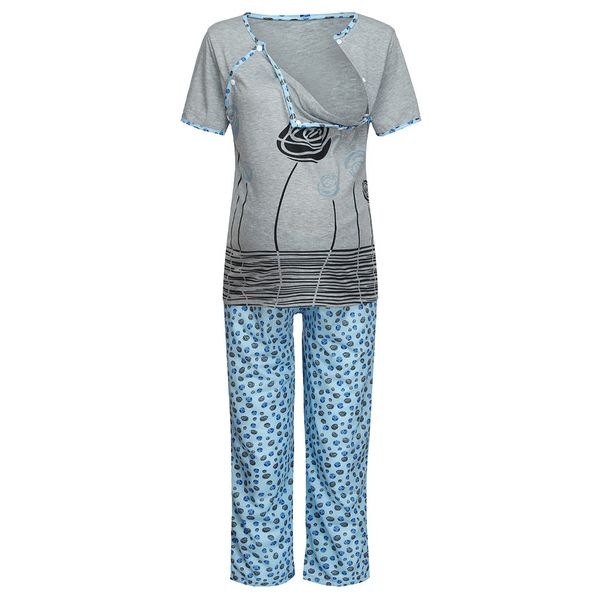 maternity pajamas women maternity mom nursing floral set pregnancy breastfeeding pants nursing night gown pijama premama, White
maternity pajamas women maternity mom nursing floral set pregnancy breastfeeding pants nursing night gown pijama premama, White