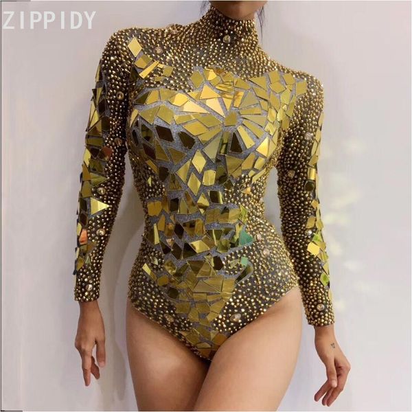 sparkly full gold rhinestones mirrors bodysuit women's birthday prom celebrate outfit evening singer show bodysuit, Black;red
sparkly full gold rhinestones mirrors bodysuit women's birthday prom celebrate outfit evening singer show bodysuit, Black;red