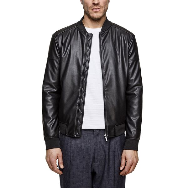 aboorun 2020 new spring men's leather jacket casual stand collar slim fit pu leather jacket for male r3500, Black
aboorun 2020 new spring men's leather jacket casual stand collar slim fit pu leather jacket for male r3500, Black