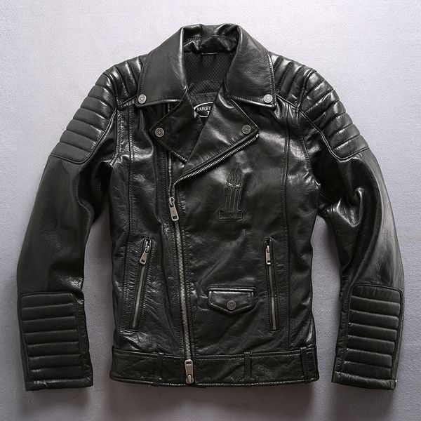 men's leather & faux black fashion pattern motorcycle men brown cowskin genuine jacket slim fit moto biker coat
men's leather & faux black fashion pattern motorcycle men brown cowskin genuine jacket slim fit moto biker coat