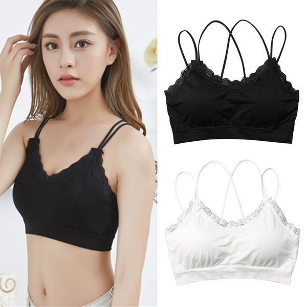 outdoor sport thin underwear lace lingerie soft bras wrapped chest for women bralette seamless thread girls fitness bra, White;black
outdoor sport thin underwear lace lingerie soft bras wrapped chest for women bralette seamless thread girls fitness bra, White;black