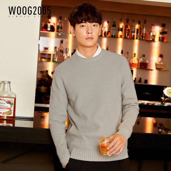 crewneck sweater men 2019 autumn new korean leisure sweater men's solid color knitted sweater, White;black
crewneck sweater men 2019 autumn new korean leisure sweater men's solid color knitted sweater, White;black