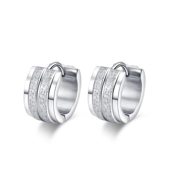 charm fashion stainless steel 7mm simple circular hoop earrings for women sliver color plating scrub earring jewelry gifts, Golden
charm fashion stainless steel 7mm simple circular hoop earrings for women sliver color plating scrub earring jewelry gifts, Golden