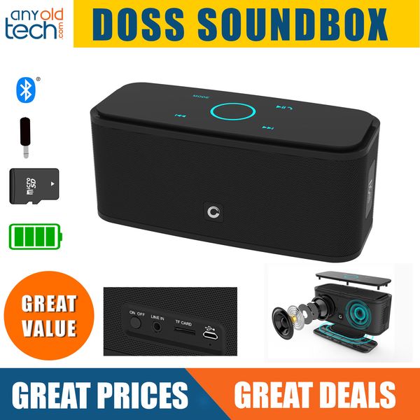 doss soundbox touch portable wireless bluetooth speakers with 12w hd sound and bass ipx5 waterproof, 20h playtime touch-control handsspeaker
doss soundbox touch portable wireless bluetooth speakers with 12w hd sound and bass ipx5 waterproof, 20h playtime touch-control handsspeaker