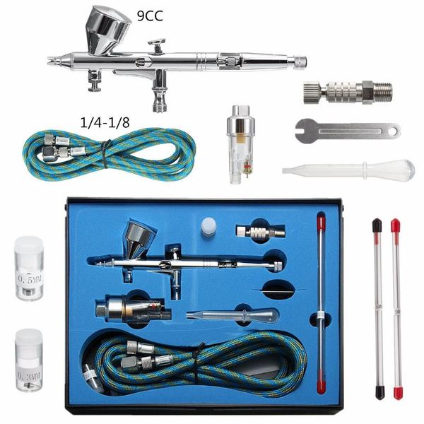 gravity dual-action mini 9cc airbrush paint nail spray guns makeup paint set face tattoo art diy tool 0.2mm/0.3mm/0.5mm
gravity dual-action mini 9cc airbrush paint nail spray guns makeup paint set face tattoo art diy tool 0.2mm/0.3mm/0.5mm