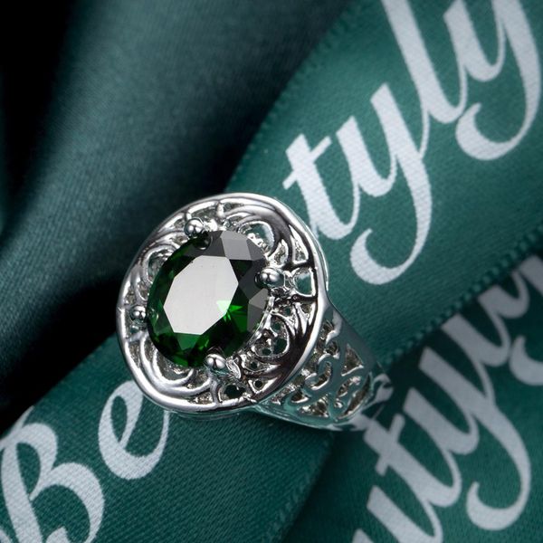 new vintage green/rose red stone rings for women wedding hollow-out flower pattern silver rings crystal ring luxury jewelry gift, Slivery;golden
new vintage green/rose red stone rings for women wedding hollow-out flower pattern silver rings crystal ring luxury jewelry gift, Slivery;golden