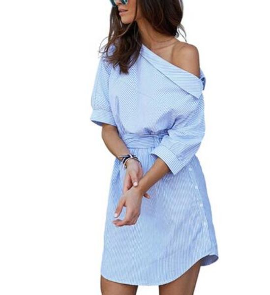 summer women dress blue striped shirt short dress mini side split half sleeve beach dresses plus size shirt 3xl, White;black
summer women dress blue striped shirt short dress mini side split half sleeve beach dresses plus size shirt 3xl, White;black