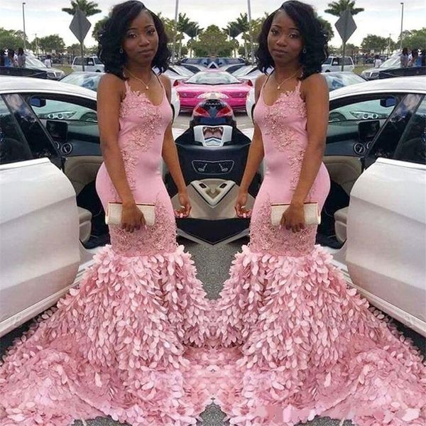 2020 pink mermaid prom dresses v neck straps lace applique tiers skirt girls pageant party dress formal long pageant dress, Black
2020 pink mermaid prom dresses v neck straps lace applique tiers skirt girls pageant party dress formal long pageant dress, Black