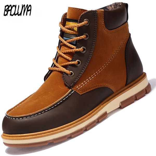 classic mixed colour men's boots winter fur warm snow boots outdoor non-slip men ankle autumn men's casual work shoes, Black
classic mixed colour men's boots winter fur warm snow boots outdoor non-slip men ankle autumn men's casual work shoes, Black