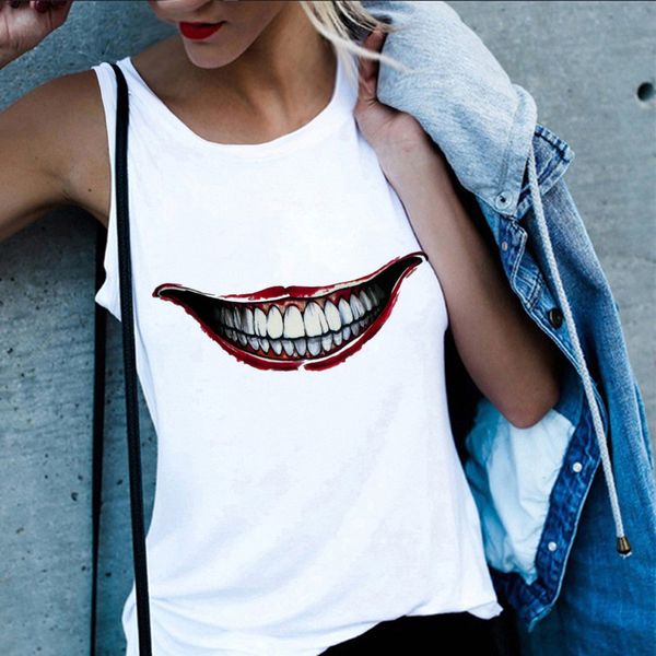 summer women 2020 vest tank fun clown print harajuku casual hip hop streetwear sleeveless female t-shirt large size s-2xl, White
summer women 2020 vest tank fun clown print harajuku casual hip hop streetwear sleeveless female t-shirt large size s-2xl, White