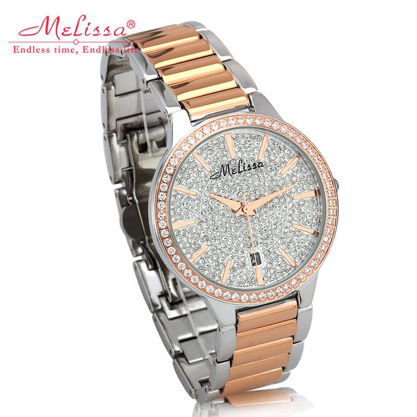 auto date men's watch japan mov't fashion full rhinestone luxury couple clock crystal lovers' watch birthday gift melissa box, Slivery;brown
auto date men's watch japan mov't fashion full rhinestone luxury couple clock crystal lovers' watch birthday gift melissa box, Slivery;brown