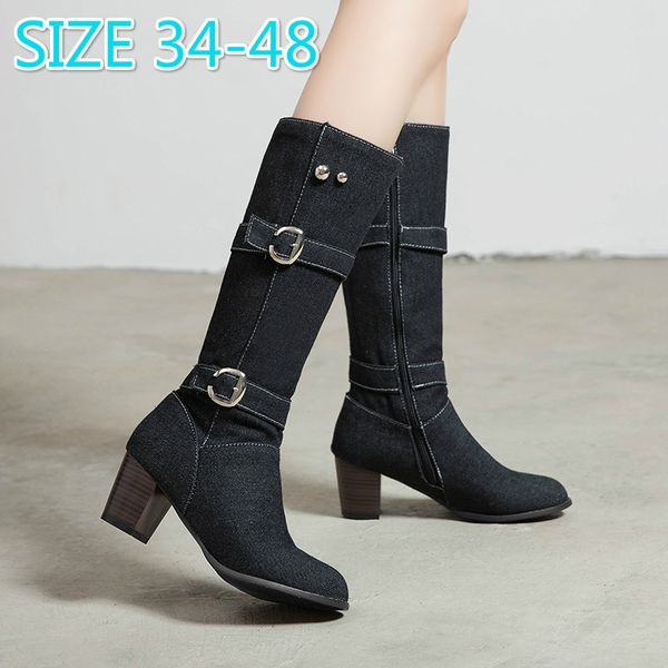 thick heels rubber women high boots pointed toe high heels women pumps shoes pointed toe over the knee boots botas mujer, Black
thick heels rubber women high boots pointed toe high heels women pumps shoes pointed toe over the knee boots botas mujer, Black