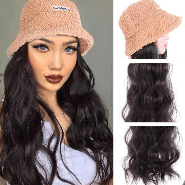lupu black brown womens wig with hat long wave natural fake hair synthetic high temperture fiber warm hat wig in winter
lupu black brown womens wig with hat long wave natural fake hair synthetic high temperture fiber warm hat wig in winter