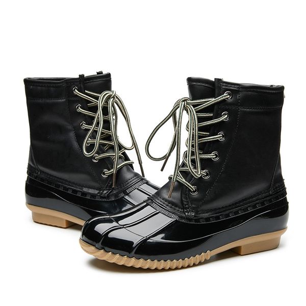 big size women rain boots patchwork women snow boots ladies antiskid shoes ladies warmproof shoes lace up winter shoe zy629, Black
big size women rain boots patchwork women snow boots ladies antiskid shoes ladies warmproof shoes lace up winter shoe zy629, Black