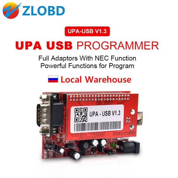 

upa oversea warehouse new arrival upa usb programmer diagnostic-tool upa-usb ecu programmer usb v1.3 with full adapter