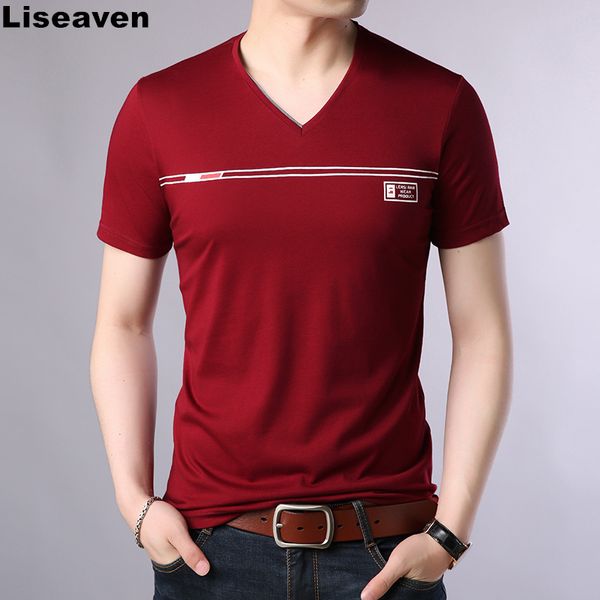 liseaven t shirt casual short sleeve v-neck t-shirt men cotton tees summer fashion brand clothes y19072201, White;black
liseaven t shirt casual short sleeve v-neck t-shirt men cotton tees summer fashion brand clothes y19072201, White;black