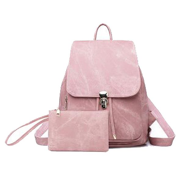 2 pieces / set of ladies backpack pu leather female backpack casual girl school travel beam pocket
2 pieces / set of ladies backpack pu leather female backpack casual girl school travel beam pocket
