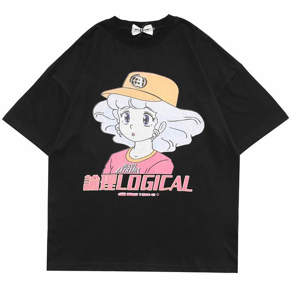men hip hop t shirts anime cartoon girl print tshirt streetwear harajuku oversized t-shirts summer short sleeve cotton tees, White;black
men hip hop t shirts anime cartoon girl print tshirt streetwear harajuku oversized t-shirts summer short sleeve cotton tees, White;black