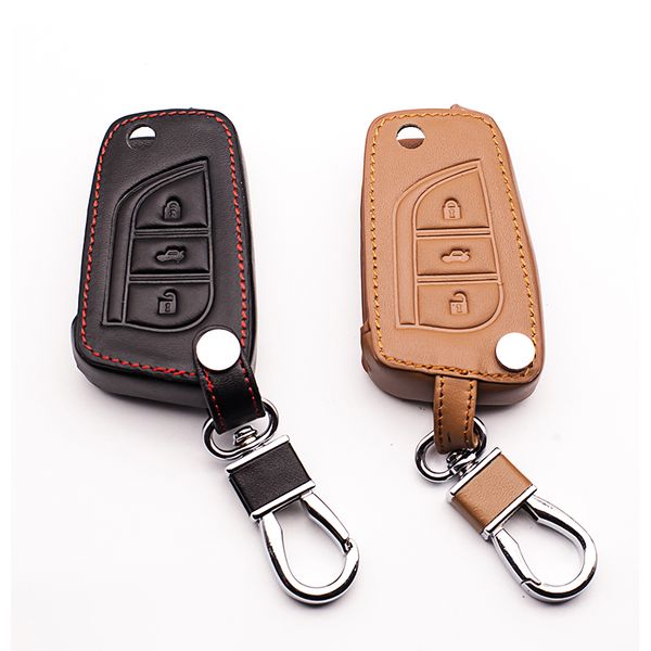 classic design 100% leather keychain for camry highlander corolla prado reiz crown rav4,3 buttons remote control
classic design 100% leather keychain for camry highlander corolla prado reiz crown rav4,3 buttons remote control