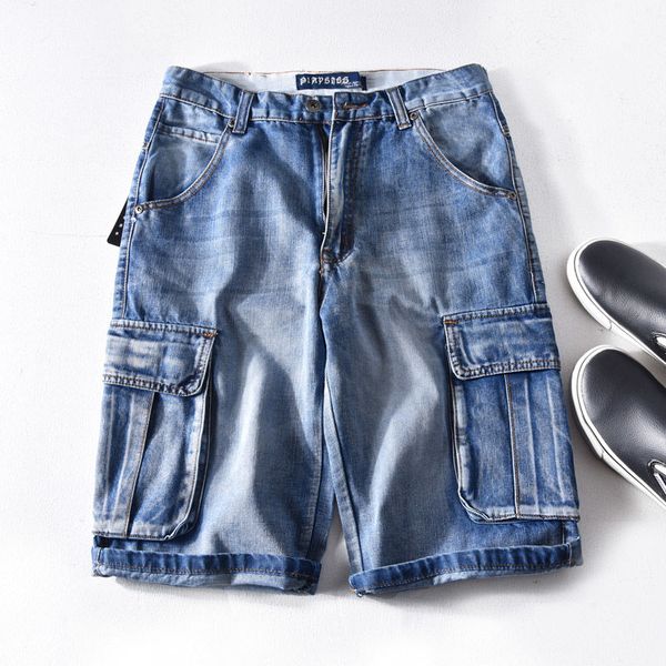 idopy летние мужские ретро карго denim шорты vintage acid омывается выцветшей multi-карманы стиль байкер короткие джинсы для мужчин, Blue
idopy летние мужские ретро карго denim шорты vintage acid омывается выцветшей multi-карманы стиль байкер короткие джинсы для мужчин, Blue