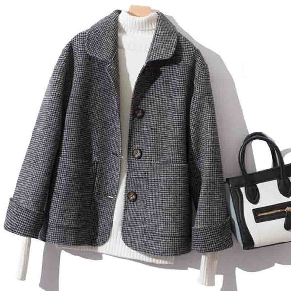 2019 double-side wool coat women autumn winter 100% wool coat short loose plus size cashmere jacket outerwear casaco feminino, Black
2019 double-side wool coat women autumn winter 100% wool coat short loose plus size cashmere jacket outerwear casaco feminino, Black