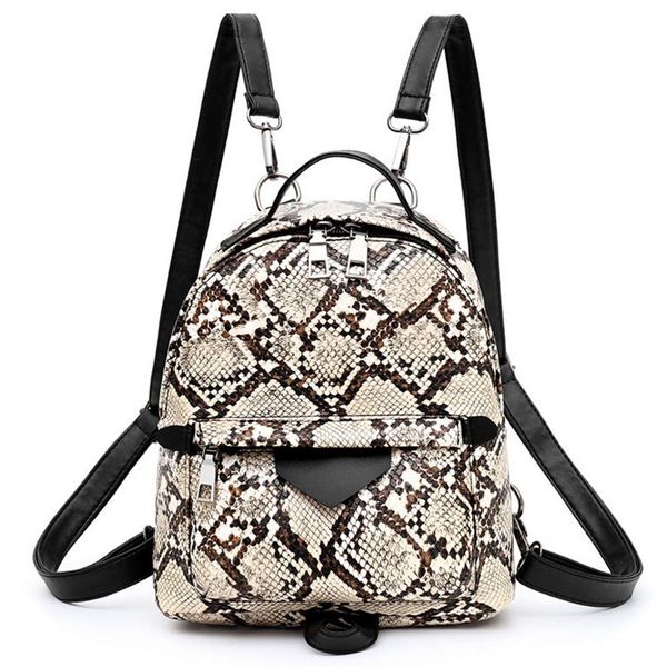 mini rucksack serpentine leather backpack fashion female backpack small shoulders bag students school travel bag #20
mini rucksack serpentine leather backpack fashion female backpack small shoulders bag students school travel bag #20