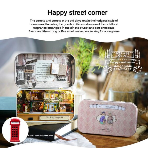 box theater style dollhouse miniature toy diy wooden doll house with furniture led light toys for children birthday gift
box theater style dollhouse miniature toy diy wooden doll house with furniture led light toys for children birthday gift