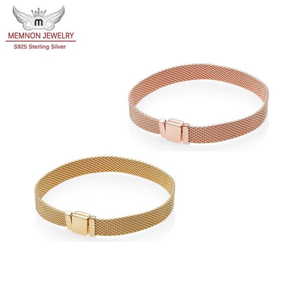 memnon new 100% 925 sterling silver reflexions bracelets for women golden bracelet fit original clip beads charms diy fashion jewelry gift, Black
memnon new 100% 925 sterling silver reflexions bracelets for women golden bracelet fit original clip beads charms diy fashion jewelry gift, Black