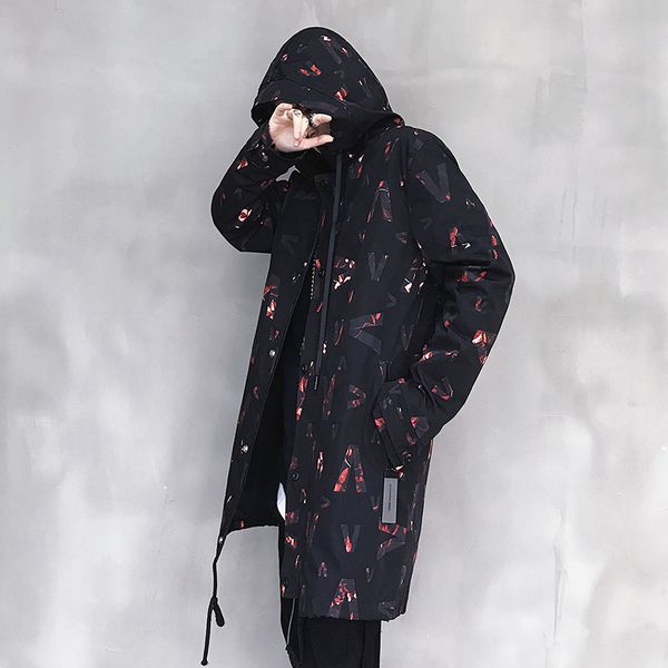 2019 winter new japanese national tide original dark long hooded casual harajuku street windbreaker, Tan;black
2019 winter new japanese national tide original dark long hooded casual harajuku street windbreaker, Tan;black