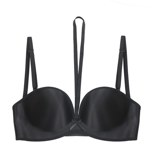 e lovegirl french glossy black solid color underwear half cup halter cross beauty back chest poly 3/4 cup strapless underwear, Red;black
e lovegirl french glossy black solid color underwear half cup halter cross beauty back chest poly 3/4 cup strapless underwear, Red;black