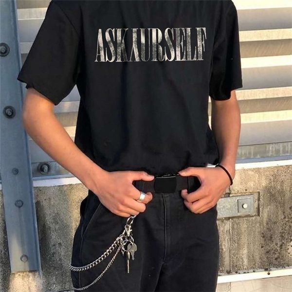 mens t shirts high street askyurself vintage printing black retro short sleeve loose casual clothes s-xl, White;black
mens t shirts high street askyurself vintage printing black retro short sleeve loose casual clothes s-xl, White;black