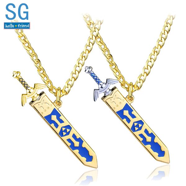 sg legend of zelda necklaces master sword triforce hylian shield majora mask breath wild eye pendants keyring men jewelry gift, Silver
sg legend of zelda necklaces master sword triforce hylian shield majora mask breath wild eye pendants keyring men jewelry gift, Silver