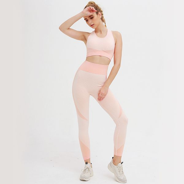dressing2020 2 piece seamless yoga suit knitted sprotwear women gym set cross back fitness quick drying pink yoga leggings workout set
dressing2020 2 piece seamless yoga suit knitted sprotwear women gym set cross back fitness quick drying pink yoga leggings workout set