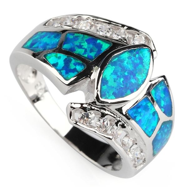 shunxunze explosion models blue opal with cubic zirconia vintage women's clothing accessories engagement rings rhodium plated r348 size, Silver
shunxunze explosion models blue opal with cubic zirconia vintage women's clothing accessories engagement rings rhodium plated r348 size, Silver