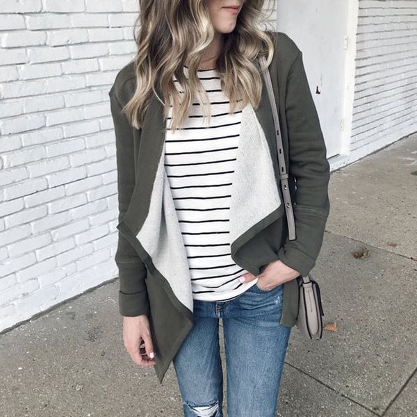 fashion asymmetric jacket women open stitch warm coat ladies faux suede casual cardigan outwear, Black;brown
fashion asymmetric jacket women open stitch warm coat ladies faux suede casual cardigan outwear, Black;brown