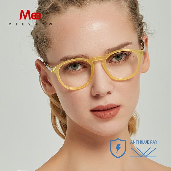 meeshow anti blue ray reading glasses 2020 acetate blue blocking advanced eyeglasses men women computer lens with diopter 7921bk, White;black
meeshow anti blue ray reading glasses 2020 acetate blue blocking advanced eyeglasses men women computer lens with diopter 7921bk, White;black
