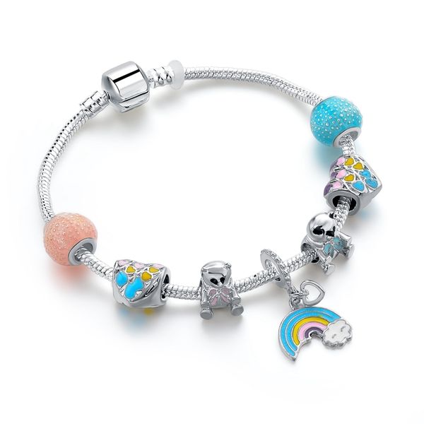 attractto new rainbow&bear bracelets&bangles for women snaps jewelry crystal bracelet charms heart friendship bracelet sbr190322
attractto new rainbow&bear bracelets&bangles for women snaps jewelry crystal bracelet charms heart friendship bracelet sbr190322