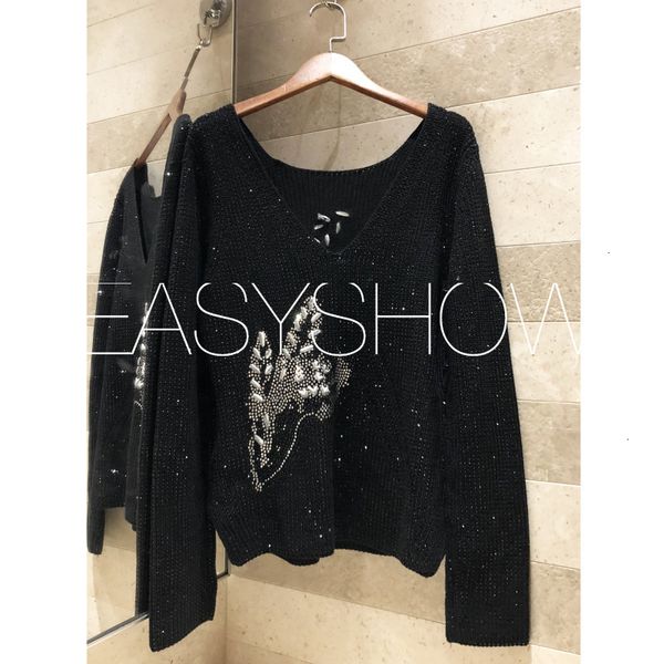 drilling technology, super refining, 2019, sexy, hand embroidery, neck v, weight loss, long sleeve sweater, Black
drilling technology, super refining, 2019, sexy, hand embroidery, neck v, weight loss, long sleeve sweater, Black