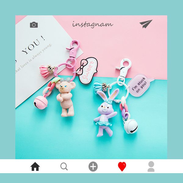 creative gift cute girl heart stella judy hopps bear doll car key pendant ladies bag ornaments, Silver
creative gift cute girl heart stella judy hopps bear doll car key pendant ladies bag ornaments, Silver