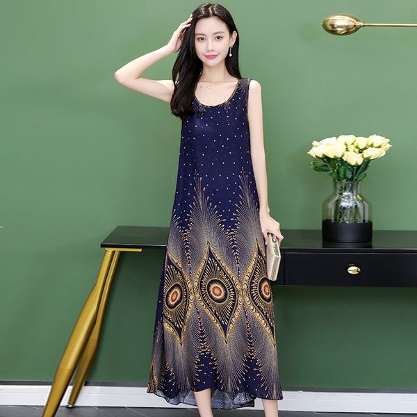 casual dresses 2021 summer women dress loose sleeveless beach o-neck long boho print clothes vintage plus size, Black;gray
casual dresses 2021 summer women dress loose sleeveless beach o-neck long boho print clothes vintage plus size, Black;gray