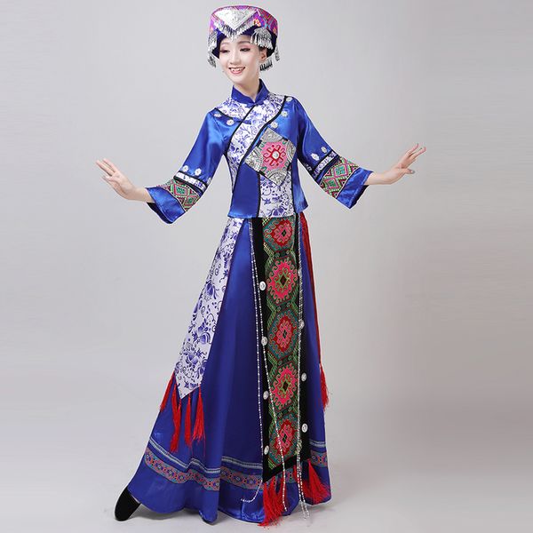stage wear mongolian costume performance clothing dance skirt gown minority folk apparel, Black;red
stage wear mongolian costume performance clothing dance skirt gown minority folk apparel, Black;red