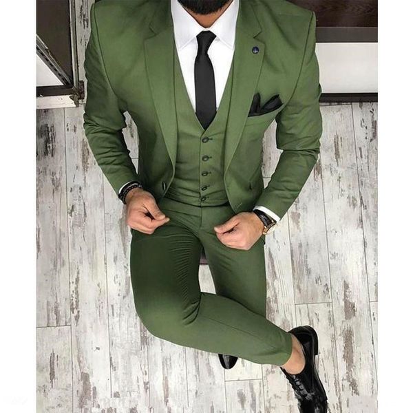 новые 3 шт army green groomsmen нотч groom tuxedos две кнопки мужские костюмы свадебные / prom best man blazer (куртка + брюки + жилет + tie, Black;gray
новые 3 шт army green groomsmen нотч groom tuxedos две кнопки мужские костюмы свадебные / prom best man blazer (куртка + брюки + жилет + tie, Black;gray
