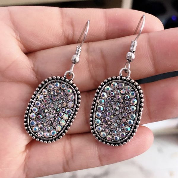 vintage silver earrings women shiny multicolor crystal gem round geometry pendant long earring lady classic party jewelry, Golden;silver
vintage silver earrings women shiny multicolor crystal gem round geometry pendant long earring lady classic party jewelry, Golden;silver