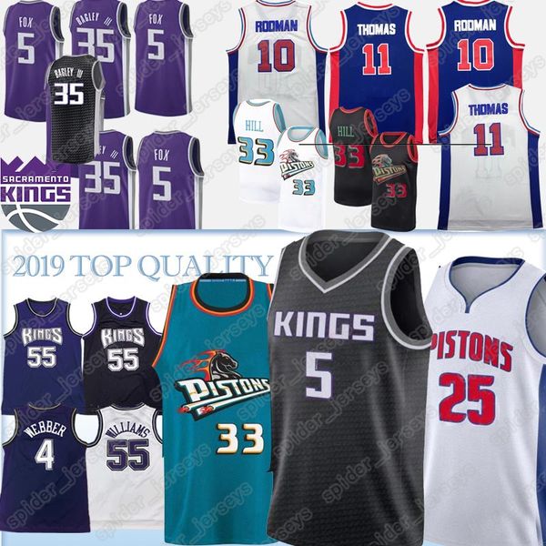 De'Aaron 5 Fox Jersey Marvin 35 Bagley III Derrick 25 Rose Dennis 10 Rodman Isiah 11 Thomas Chris 4 Webber Jason 55 Williams
De'Aaron 5 Fox Jersey Marvin 35 Bagley III Derrick 25 Rose Dennis 10 Rodman Isiah 11 Thomas Chris 4 Webber Jason 55 Williams