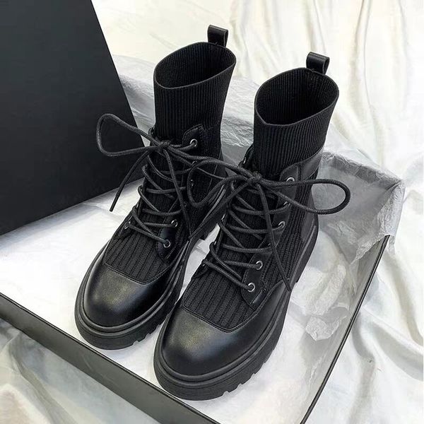 quality leather elastic ankle boots women boots platform women autumn black motorcycle lace up thick heel shoes
quality leather elastic ankle boots women boots platform women autumn black motorcycle lace up thick heel shoes