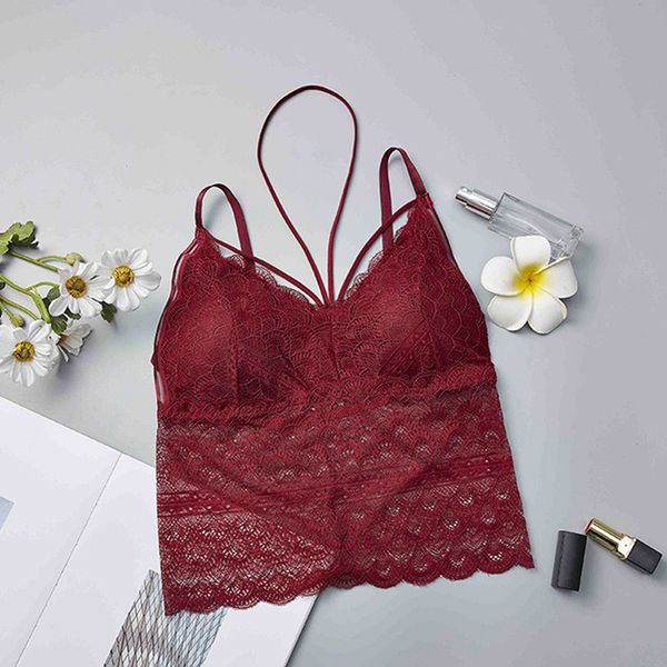 2019 women summer crop lace strap wrapped chest shirt ladies camisole bralett, Black;white
2019 women summer crop lace strap wrapped chest shirt ladies camisole bralett, Black;white