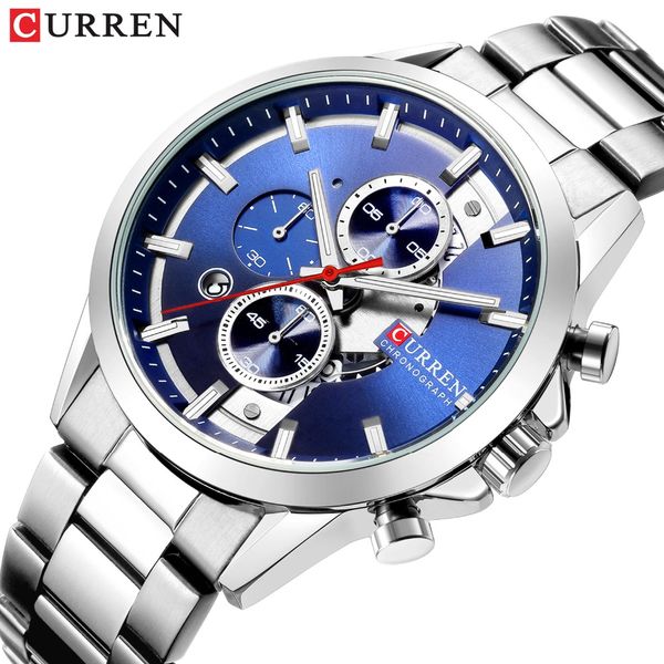 curren fashion design watches for men luxury brand mens watch casual sport wristwatch chronograph stainless steel clock, Slivery;brown
curren fashion design watches for men luxury brand mens watch casual sport wristwatch chronograph stainless steel clock, Slivery;brown